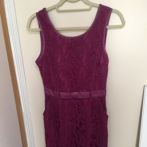 Lace purple dress